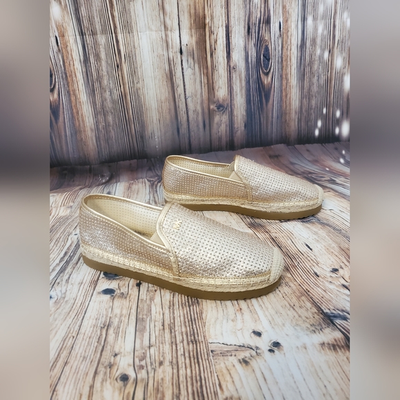 MICHAEL Michael Kors Women's Hastings Espadrille Slip-On Gold - Picture 7 of 10